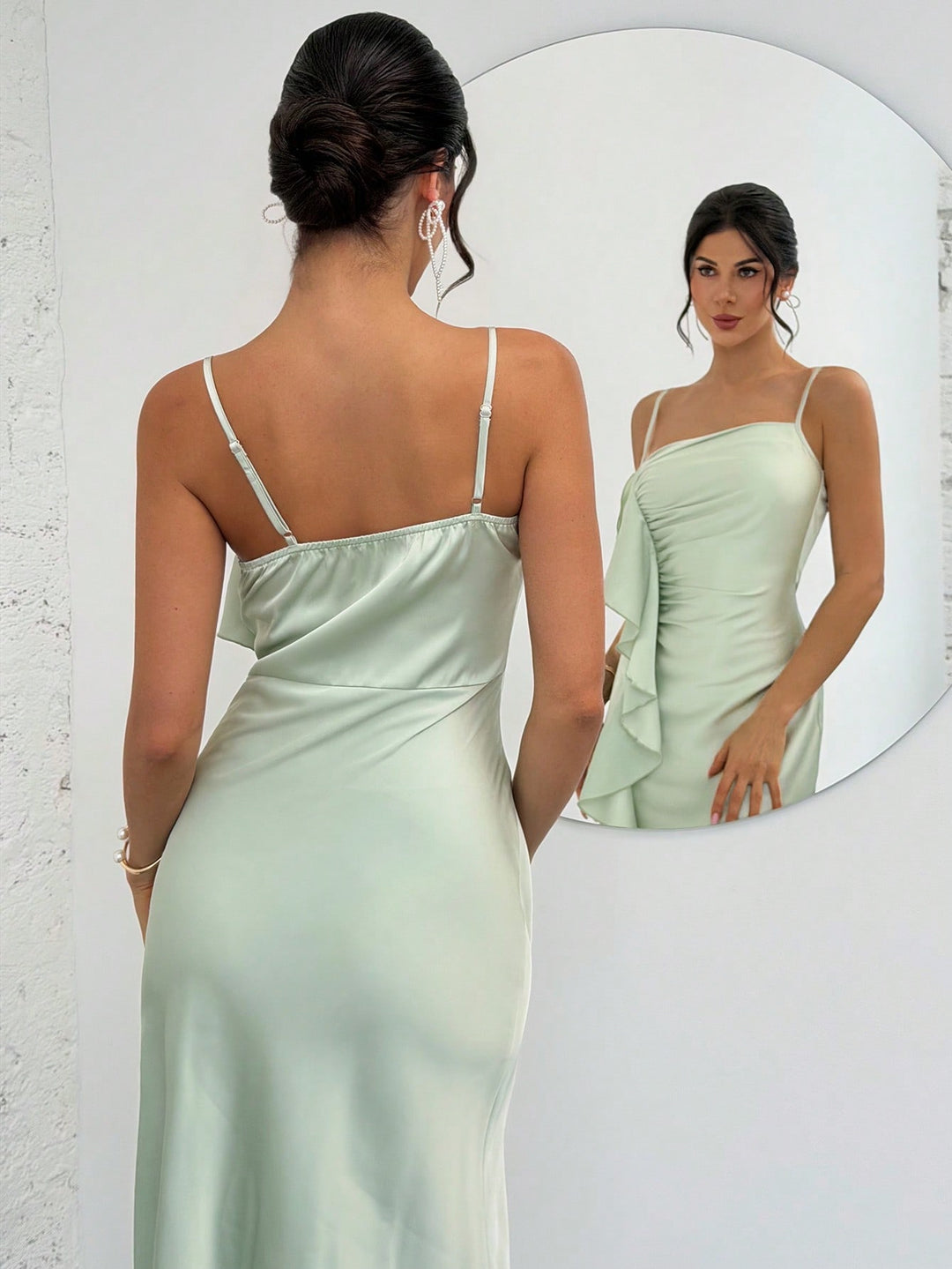 Rochie maxi SHEIN, verde