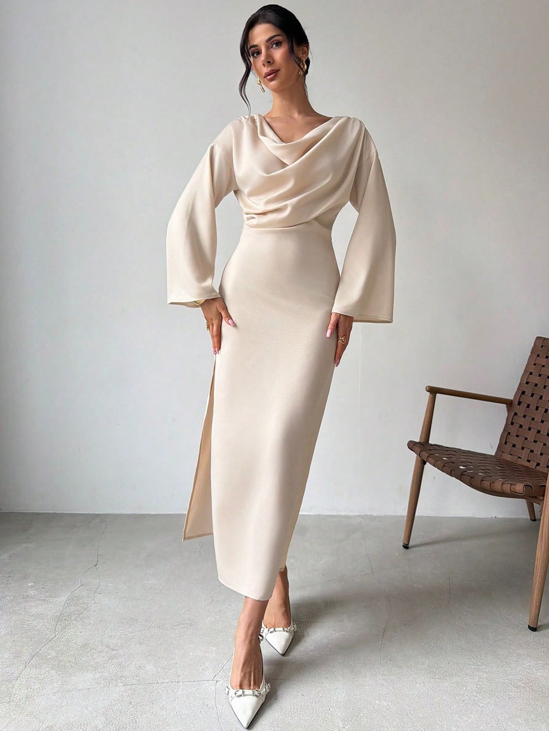 Rochie maxi SHEIN, galben