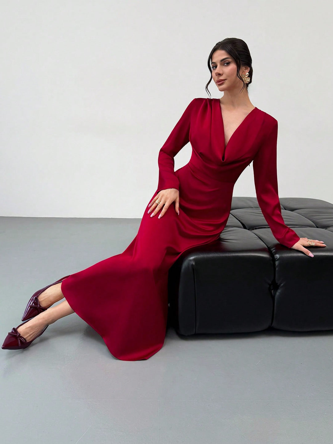 Rochie maxi SHEIN, roșu