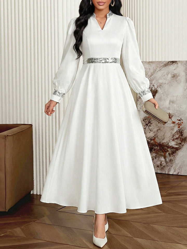 Rochie maxi SHEIN, alb