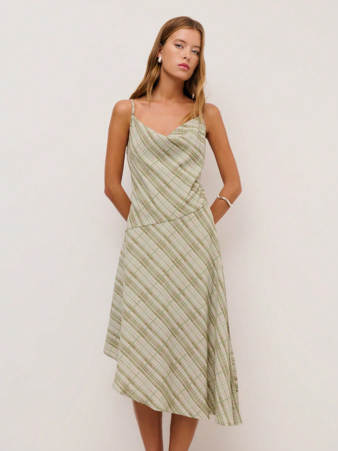 Rochie midi SHEIN, verde