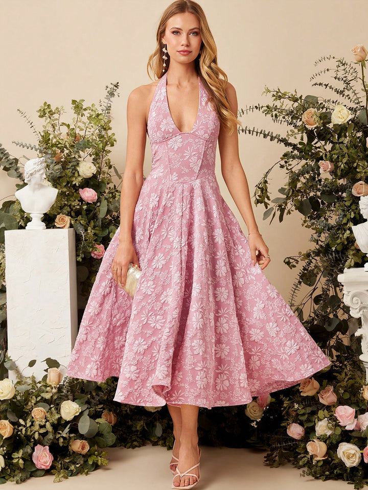 Rochie maxi SHEIN, roz
