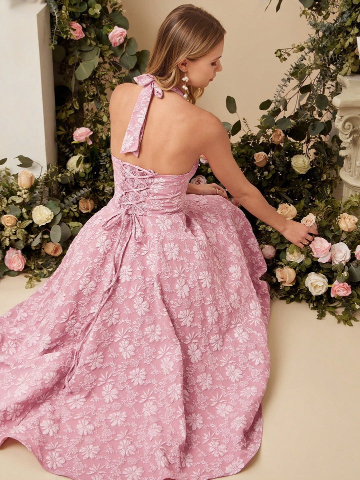 Rochie maxi SHEIN, roz