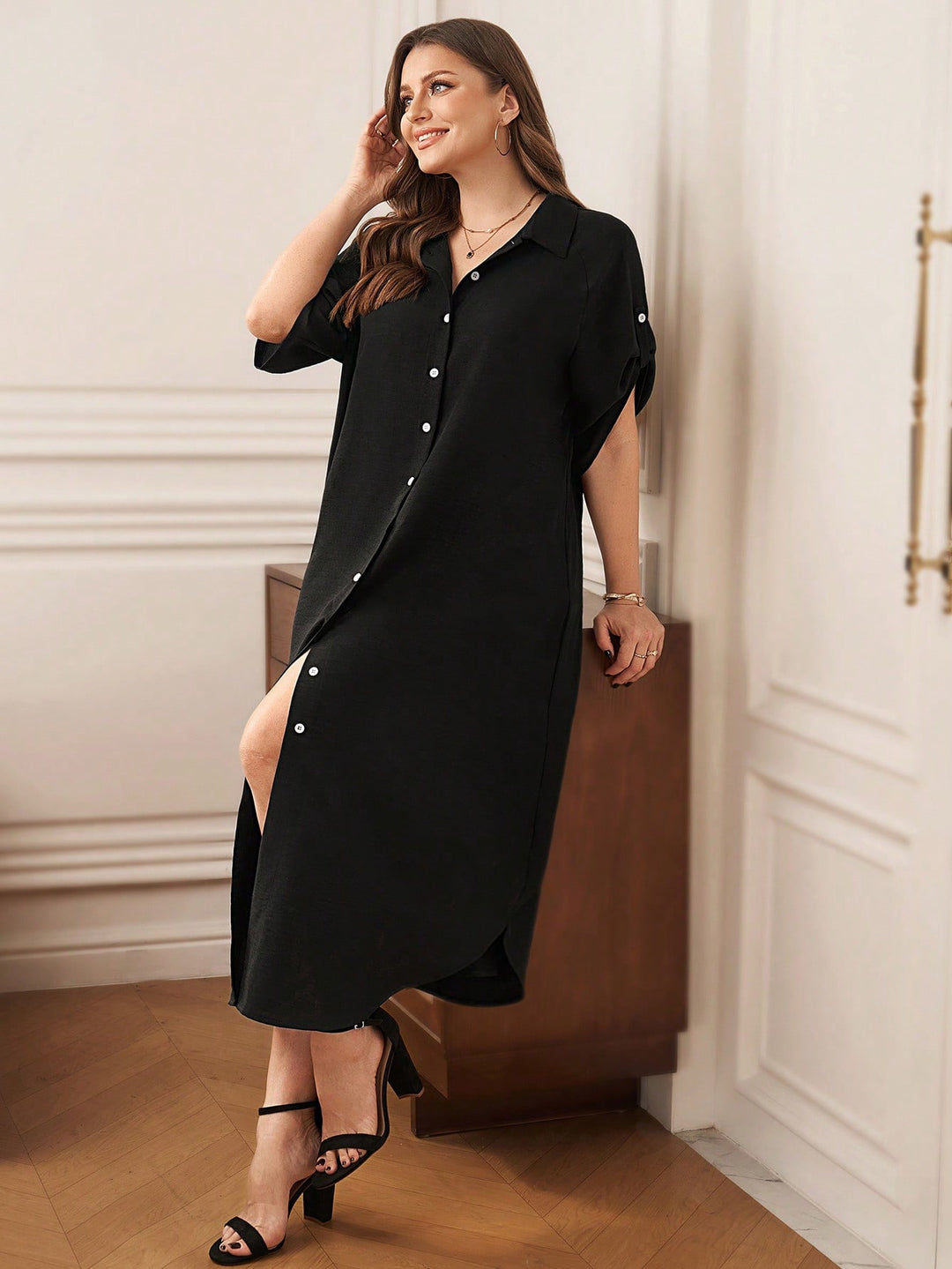 Rochie maxi SHEIN, negru