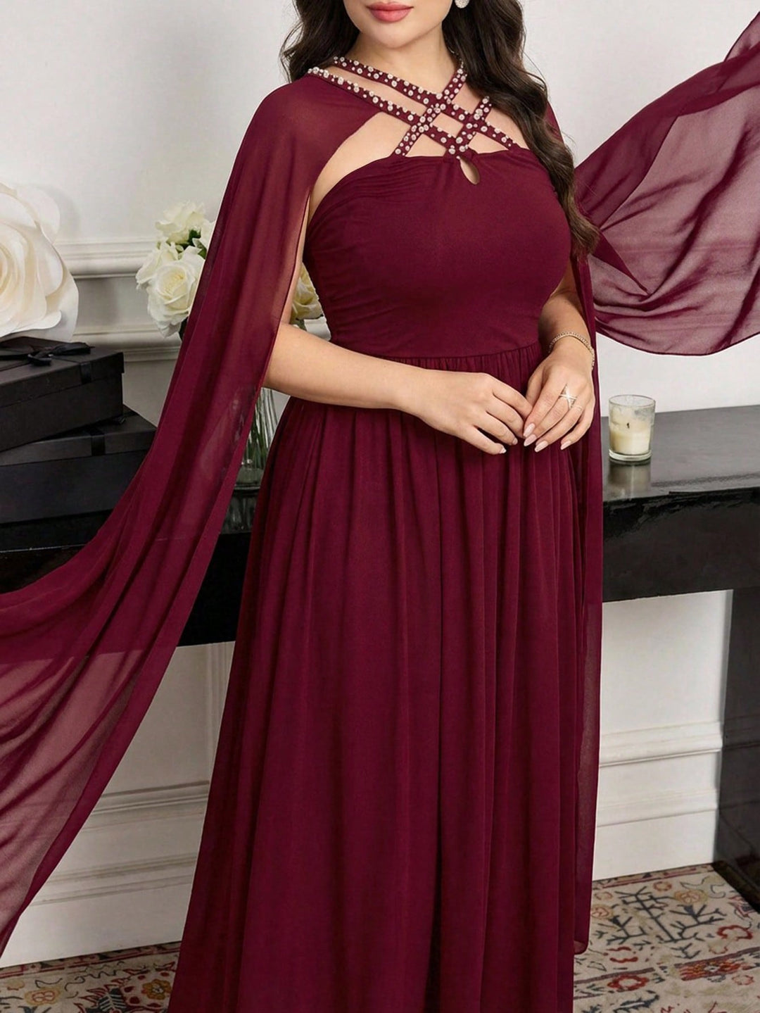 Rochie SHEIN, vișiniu