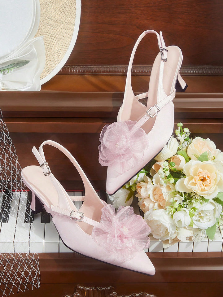 Pantofi cu toc SHEIN, roz