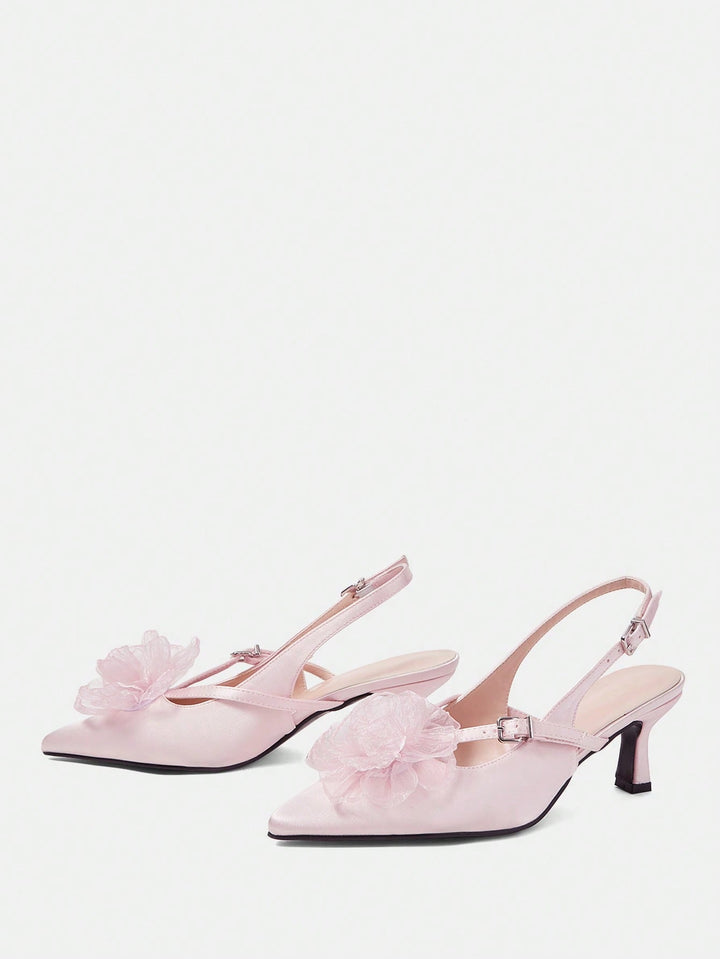 Pantofi cu toc SHEIN, roz