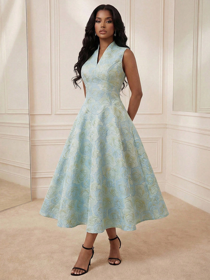 Rochie midi SHEIN, albastru