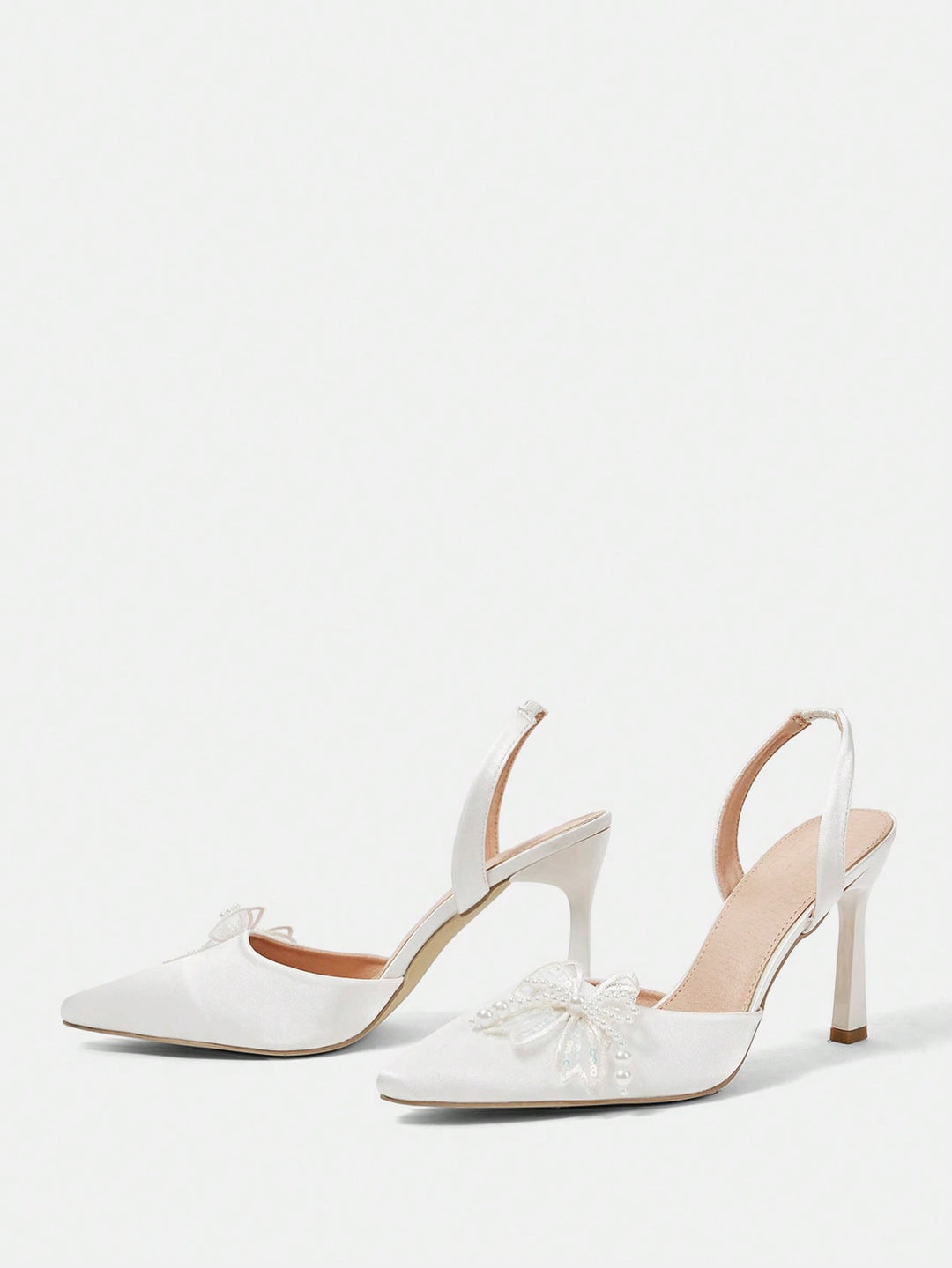 Pantofi cu toc SHEIN, alb