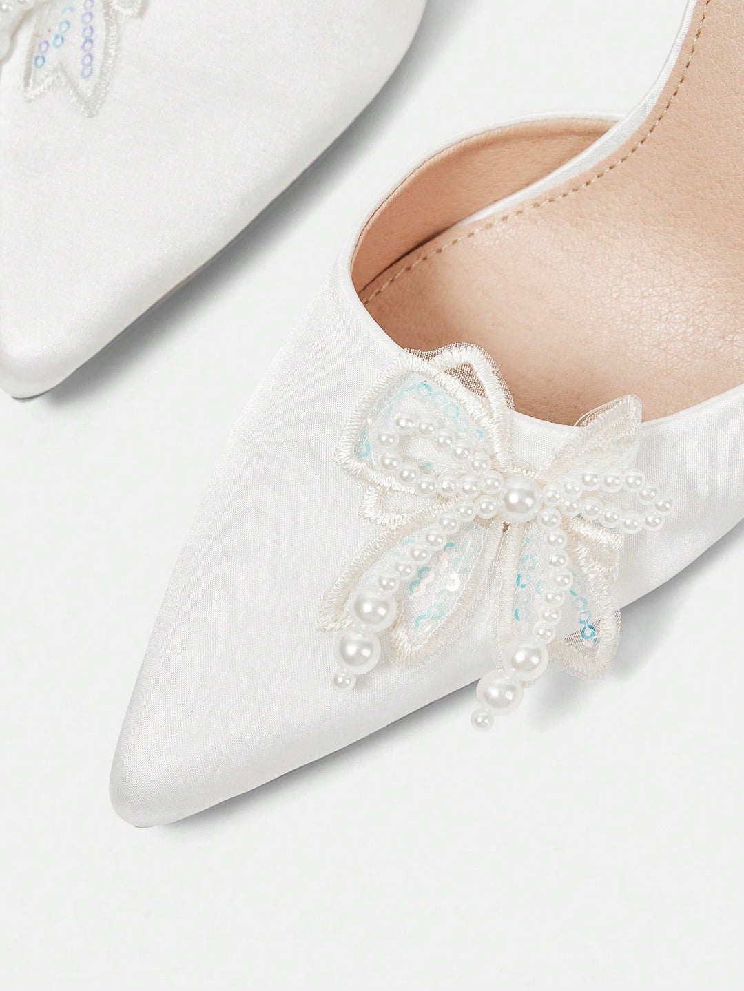 Pantofi cu toc SHEIN, alb