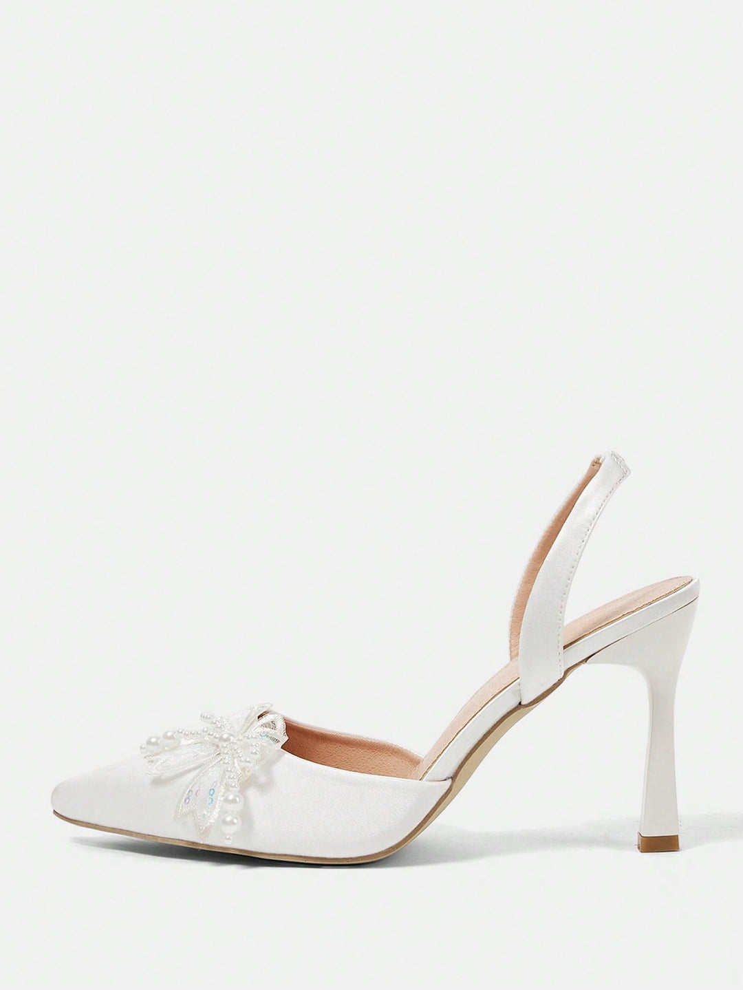 Pantofi cu toc SHEIN, alb