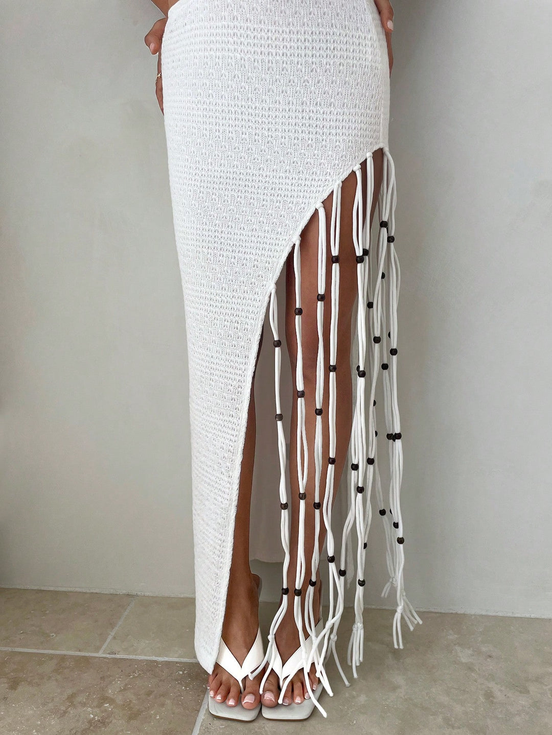 Rochie midi SHEIN, alb