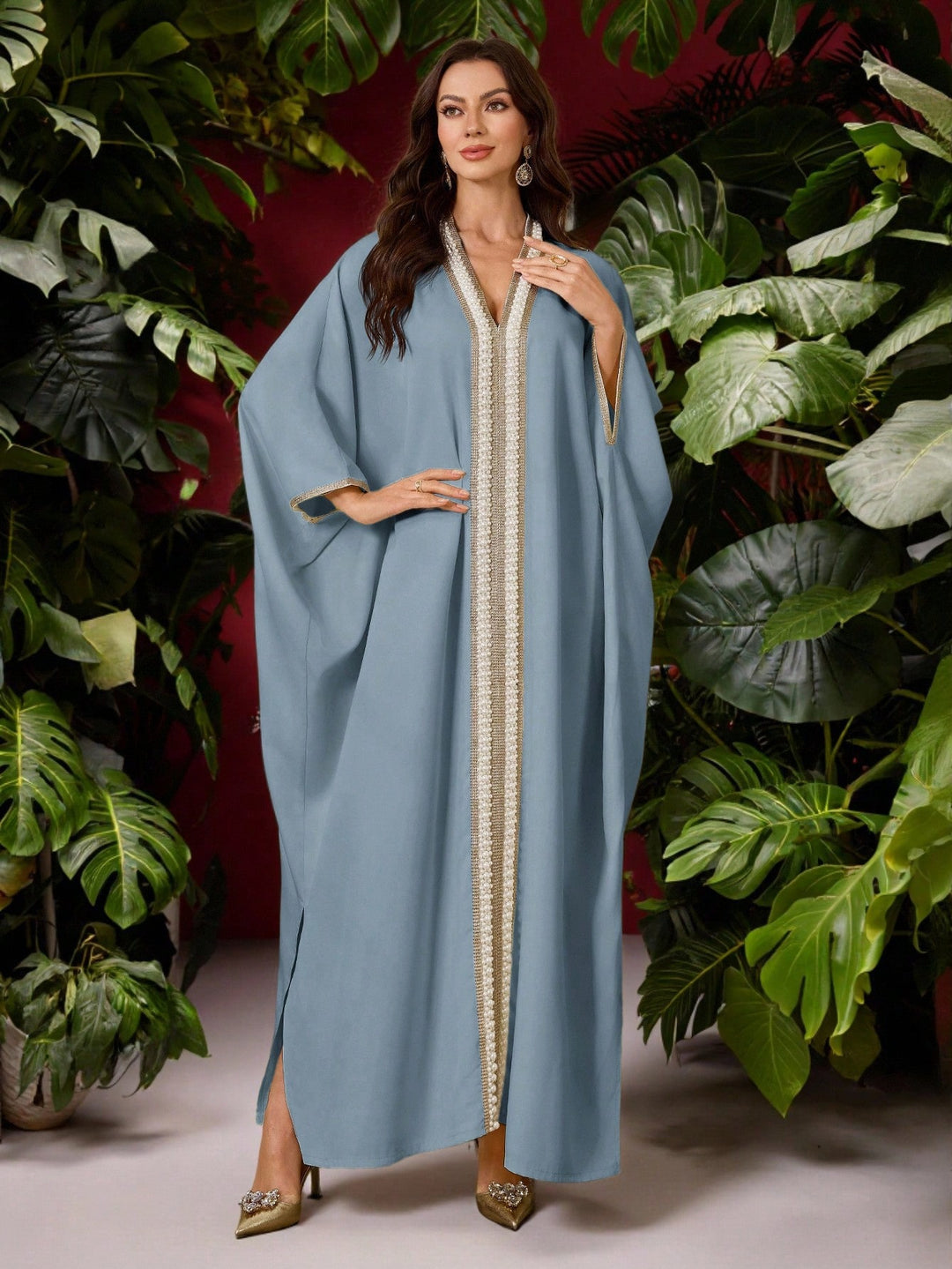 Rochie maxi SHEIN, albastru