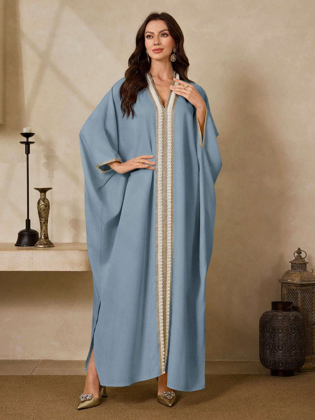 Rochie maxi SHEIN, albastru