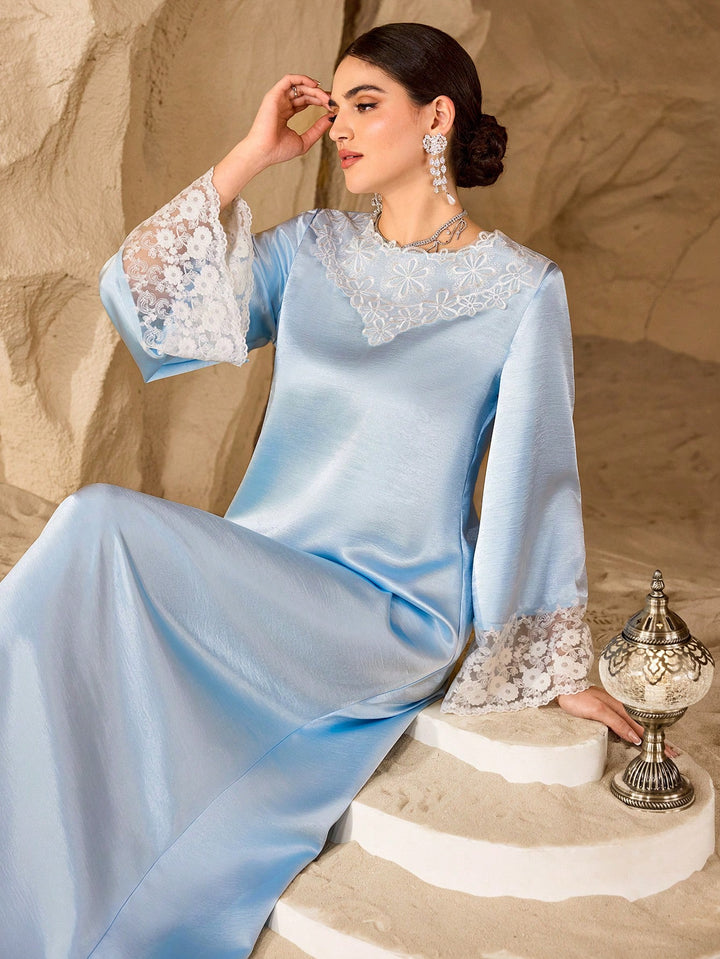 Rochie maxi SHEIN, albastru