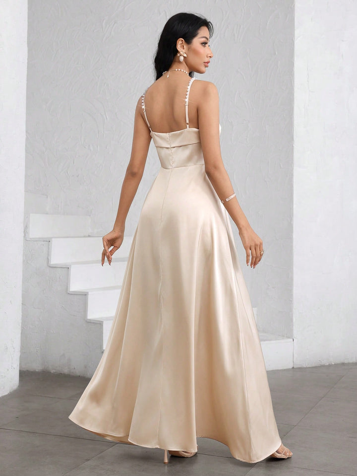 SHEIN maxi ruha, bézs