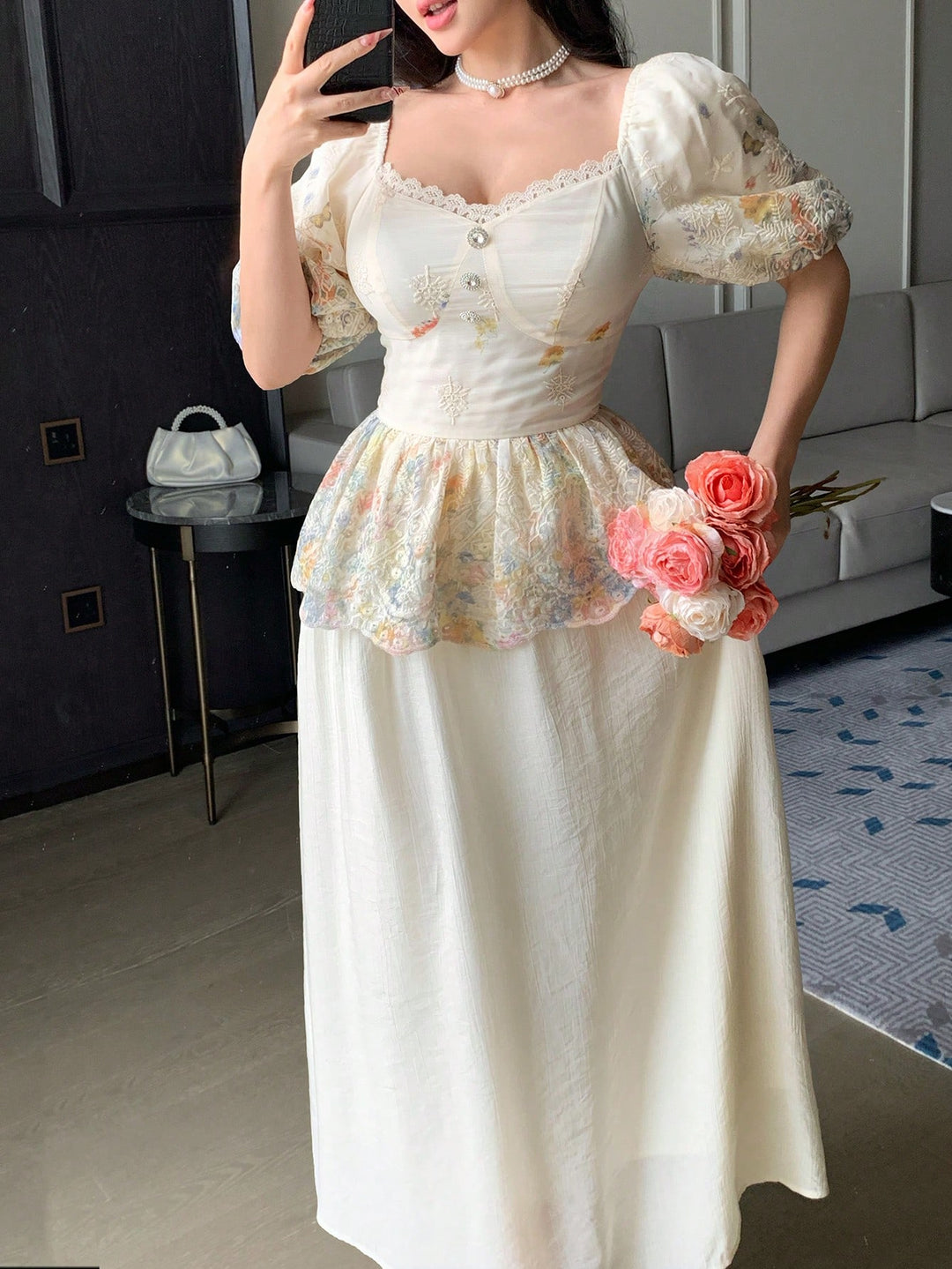 Rochie maxi SHEIN, portocaliu