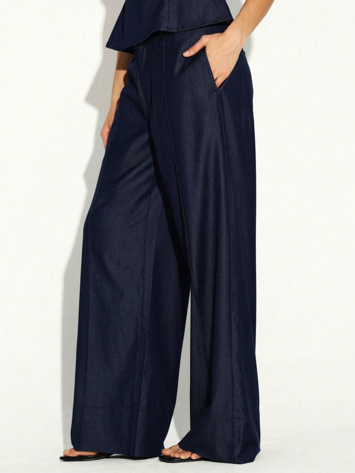Pantaloni SHEIN, albastru