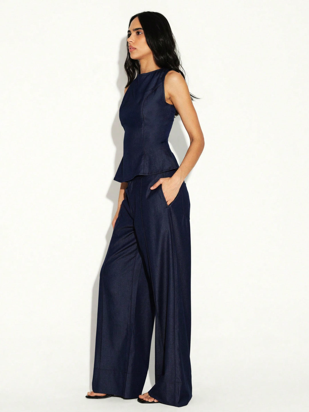 Pantaloni SHEIN, albastru