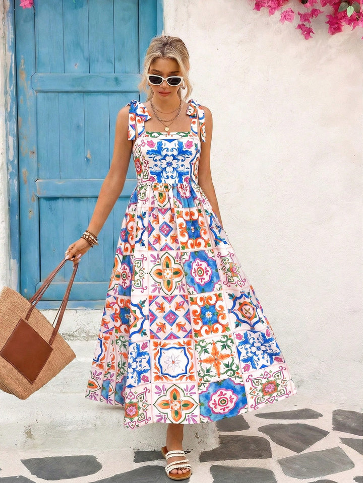 Rochie maxi SHEIN, mix culori