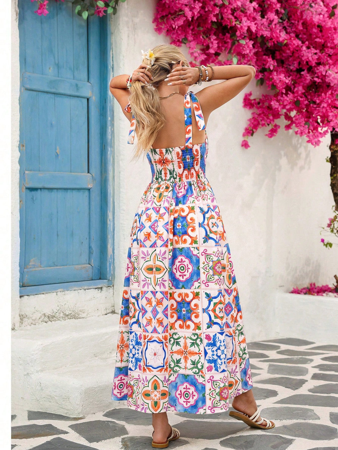 Rochie maxi SHEIN, mix culori