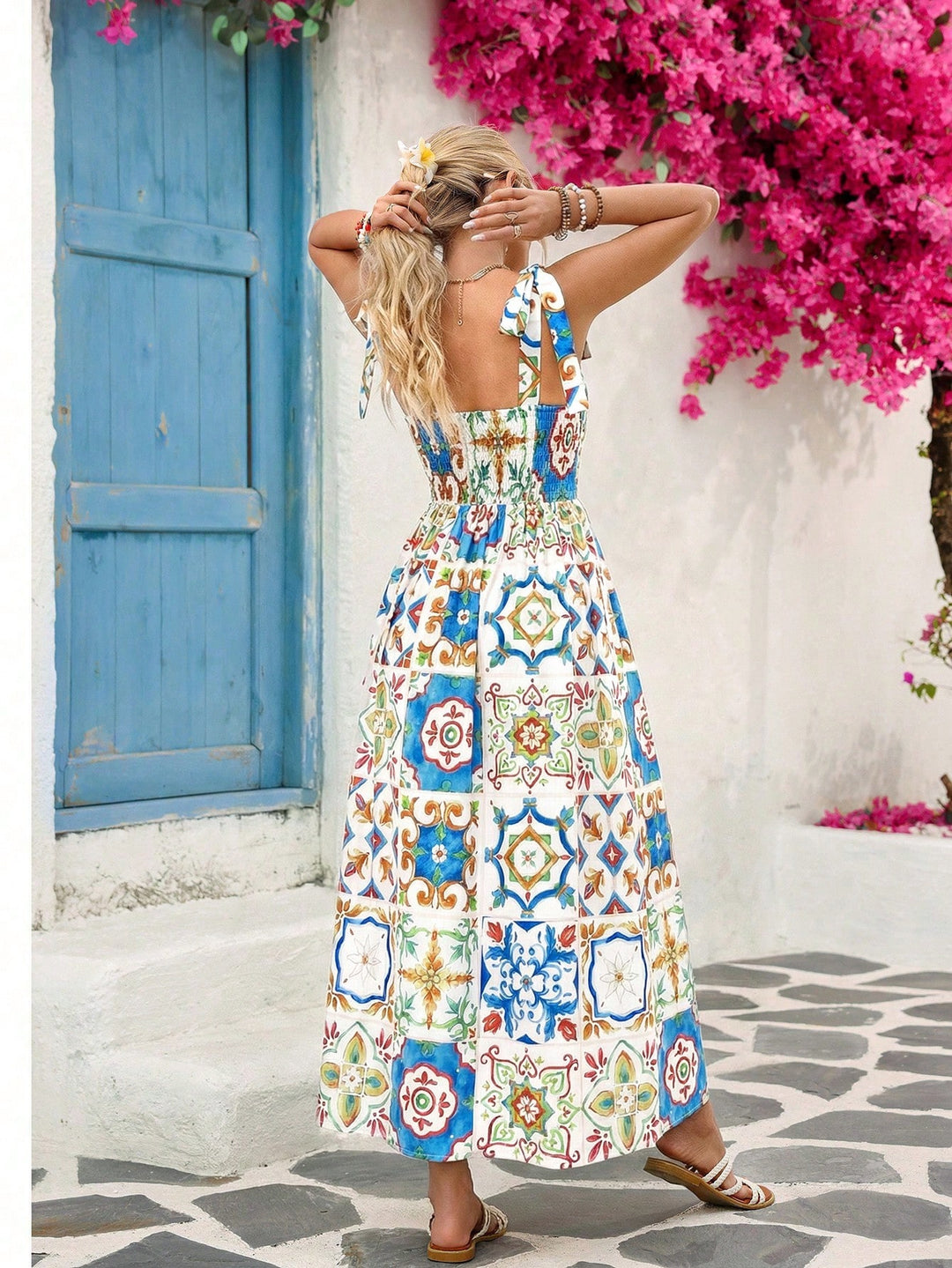 Rochie maxi SHEIN, mix culori