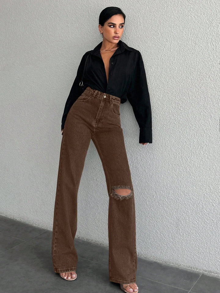 Jeans SHEIN, maro