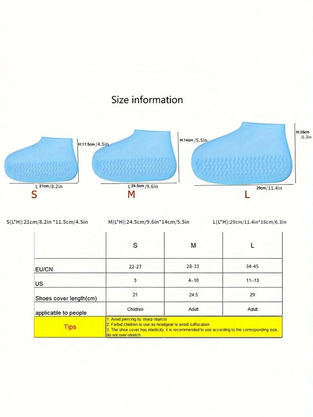 Huse impermeabile pentru pantofi SHEIN, negru