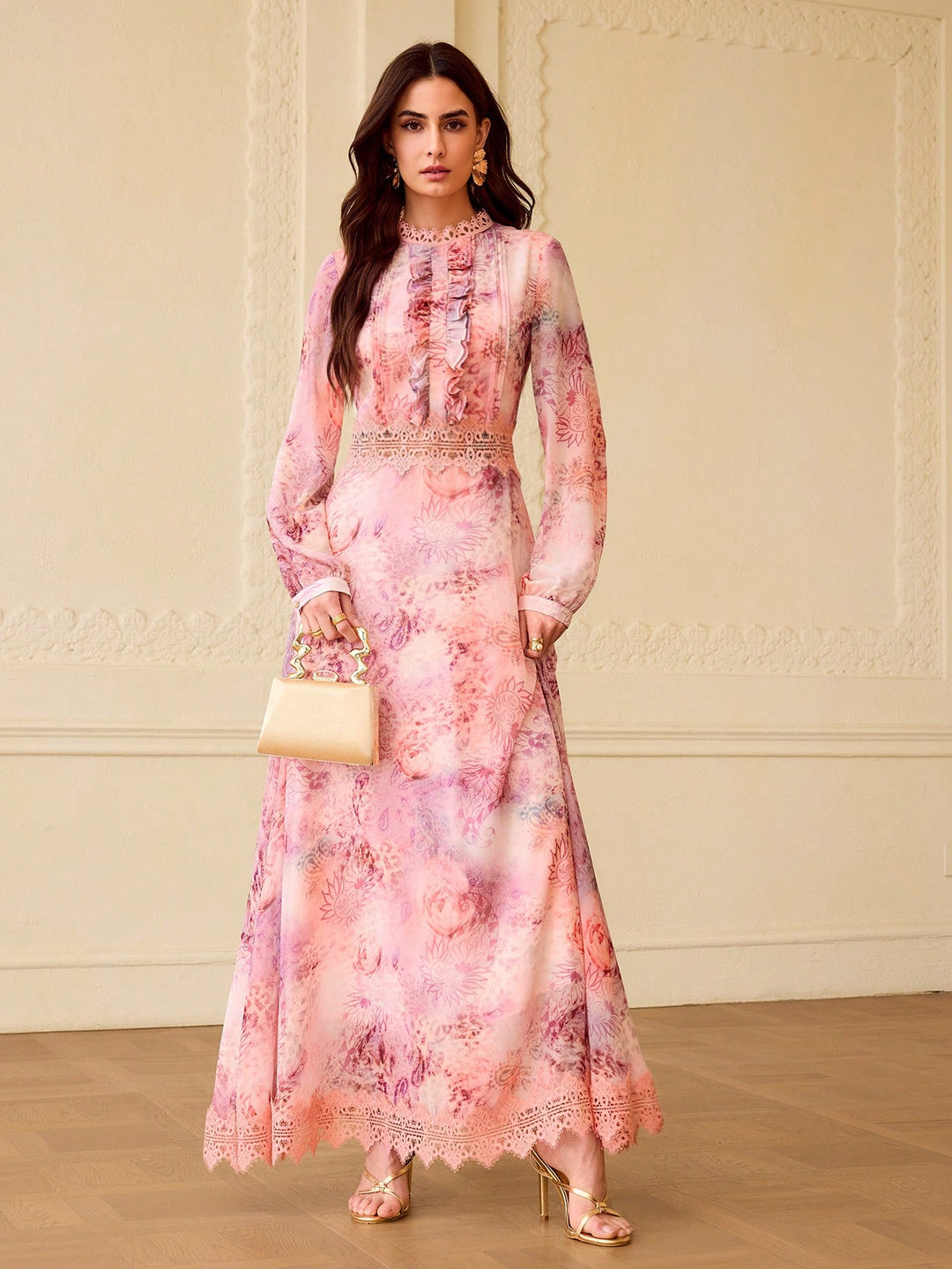 Rochie maxi SHEIN, mix culori