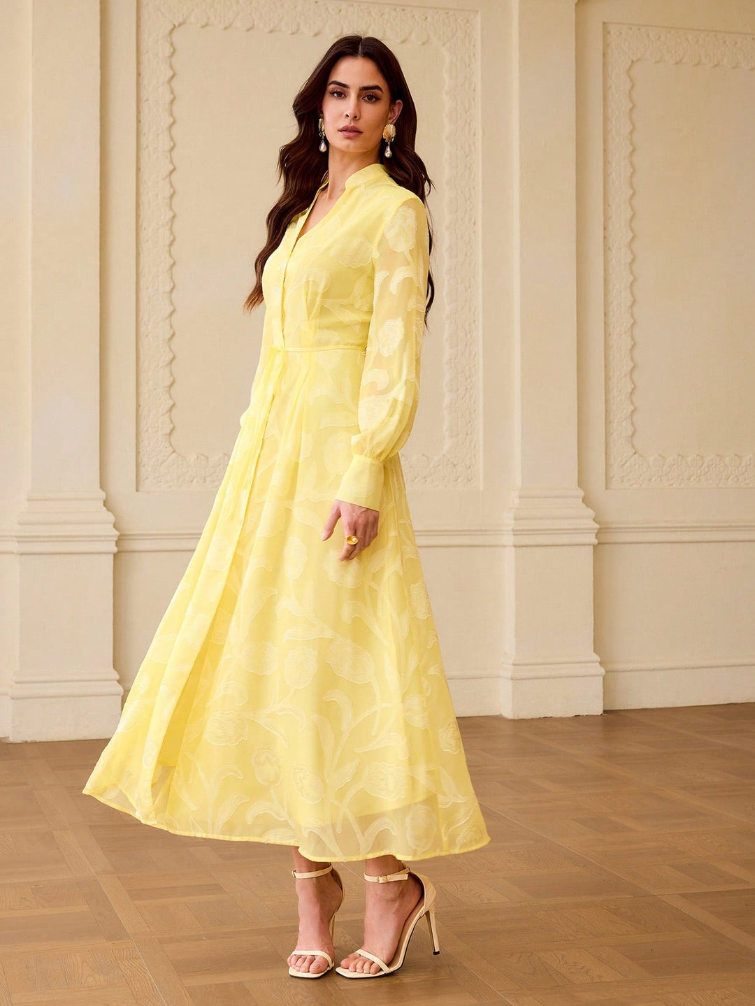 Rochie maxi SHEIN, galben