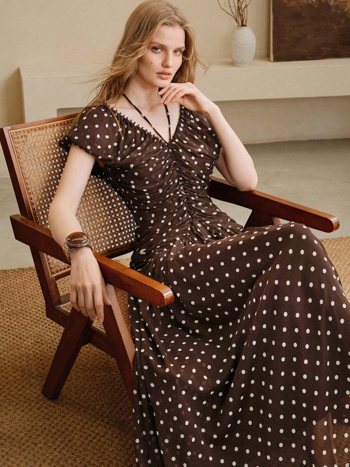 Rochie maxi SHEIN, maro