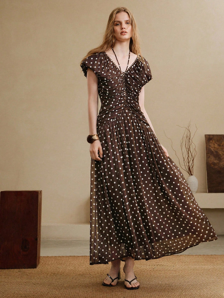 Rochie maxi SHEIN, maro