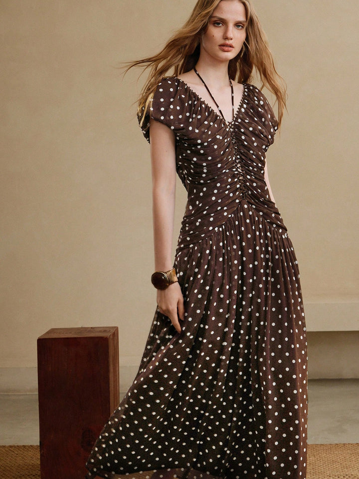 Rochie maxi SHEIN, maro