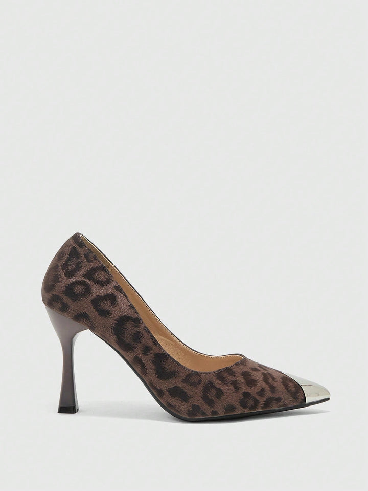 Pantofi cu toc SHEIN, maro