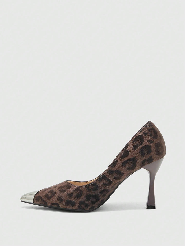 Pantofi cu toc SHEIN, maro