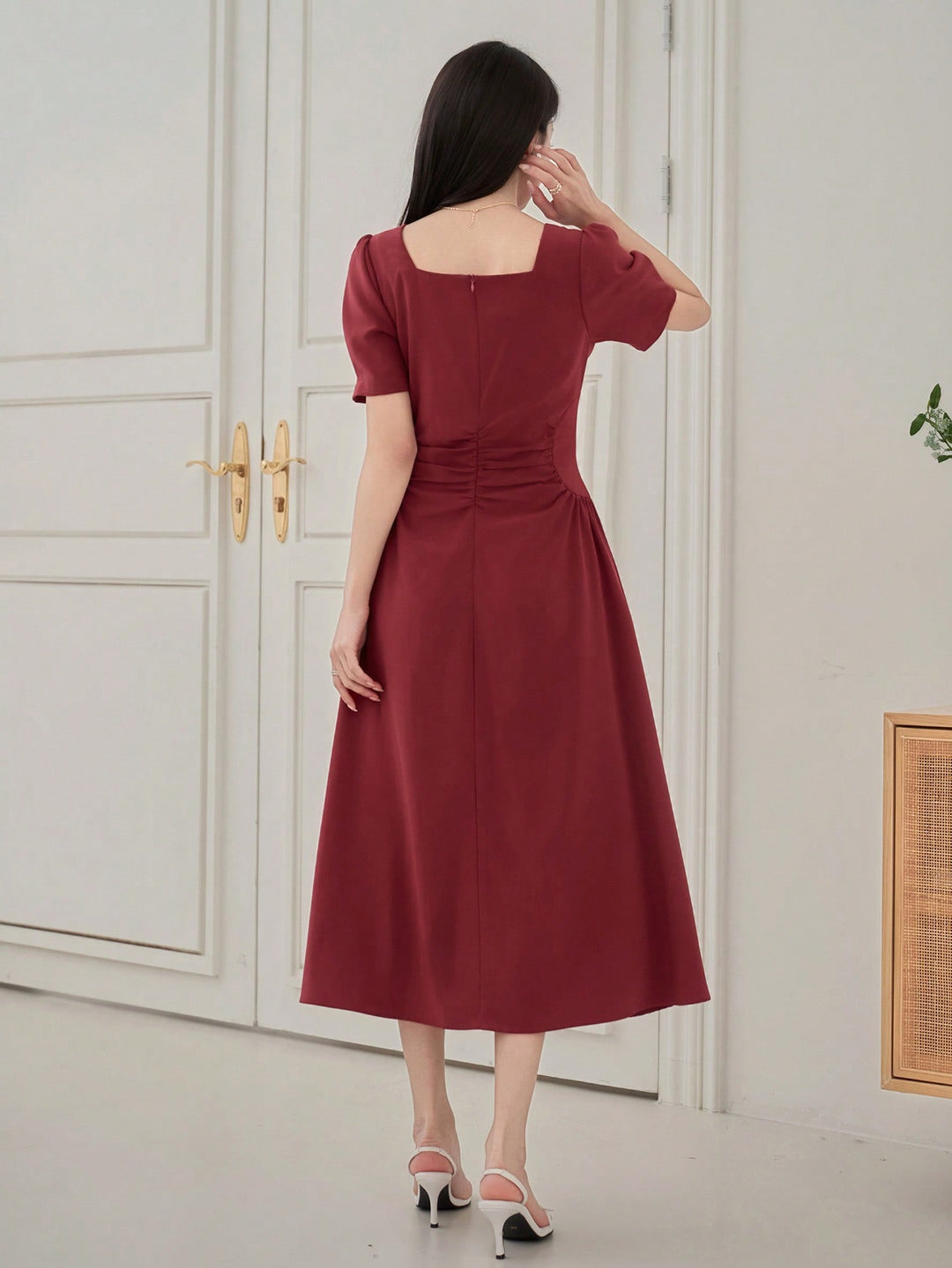 Rochie midi SHEIN, roșu