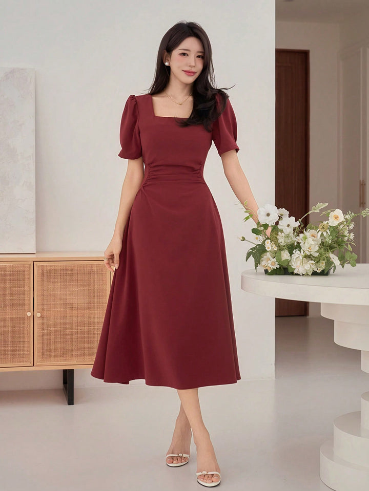 Rochie midi SHEIN, roșu