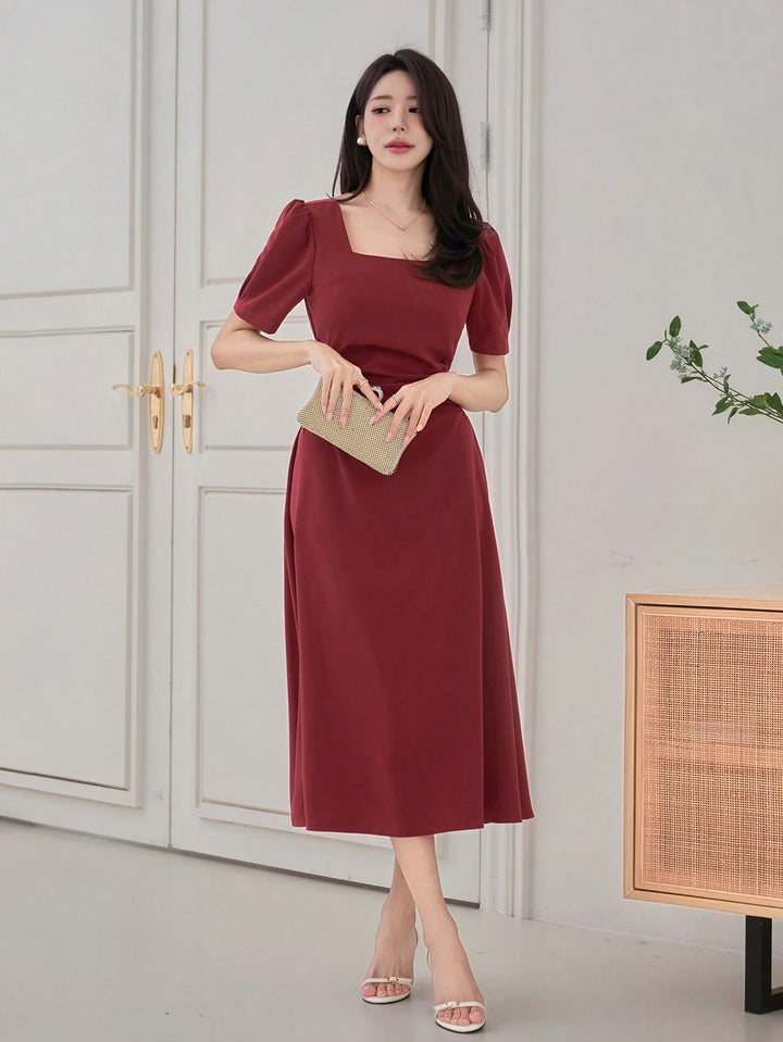 Rochie midi SHEIN, roșu