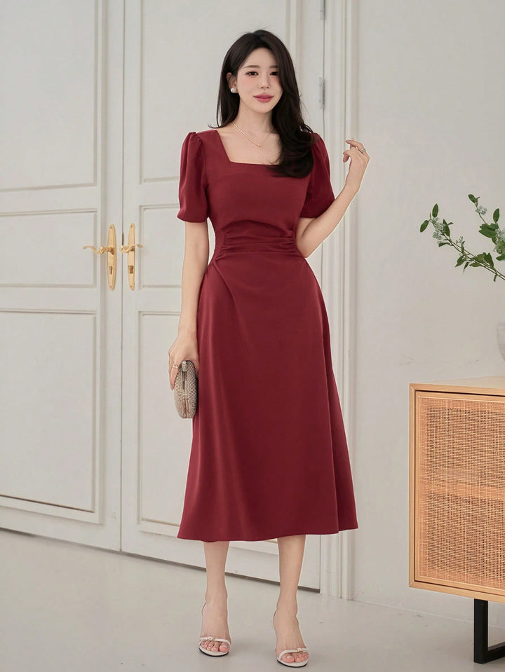 Rochie midi SHEIN, roșu