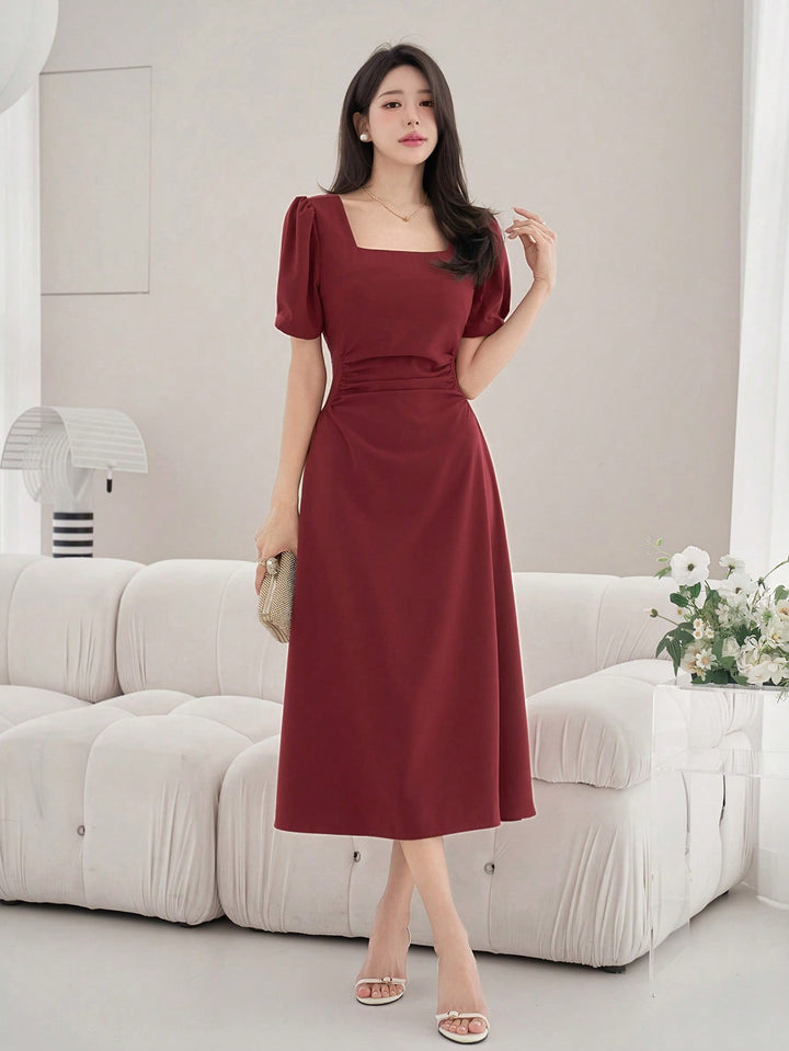 Rochie midi SHEIN, roșu