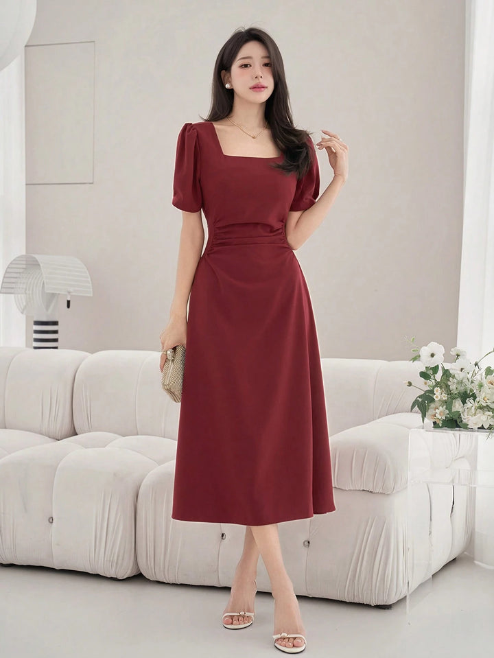 Rochie midi SHEIN, vișiniu