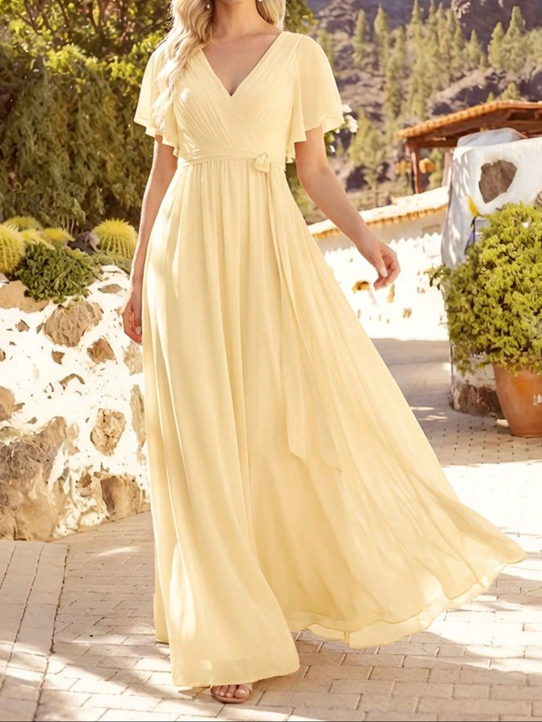 Rochie maxi SHEIN, galben