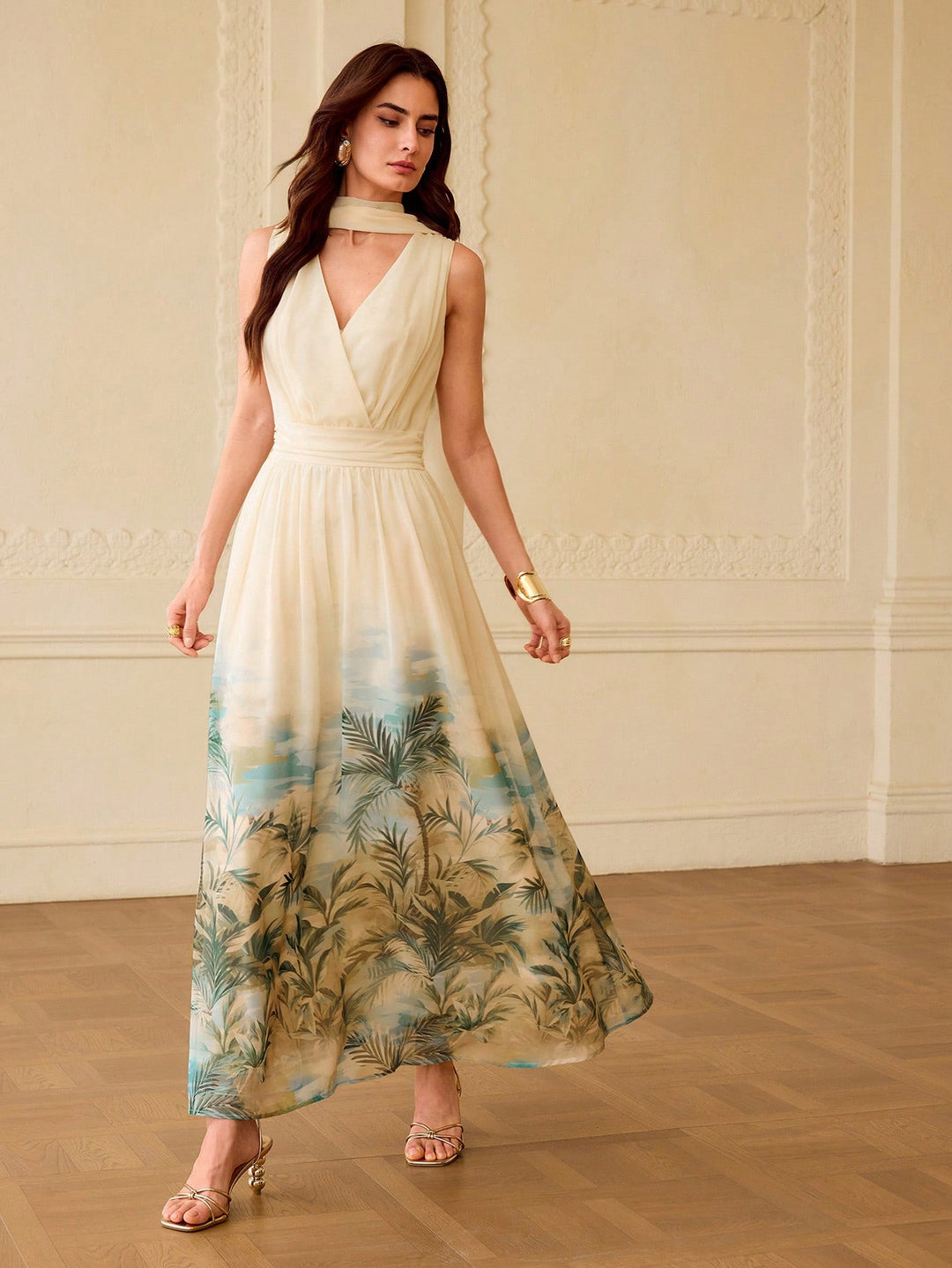 Rochie maxi SHEIN, mix culori