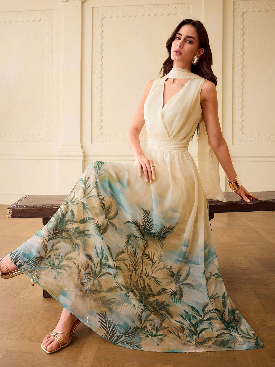 Rochie maxi SHEIN, mix culori
