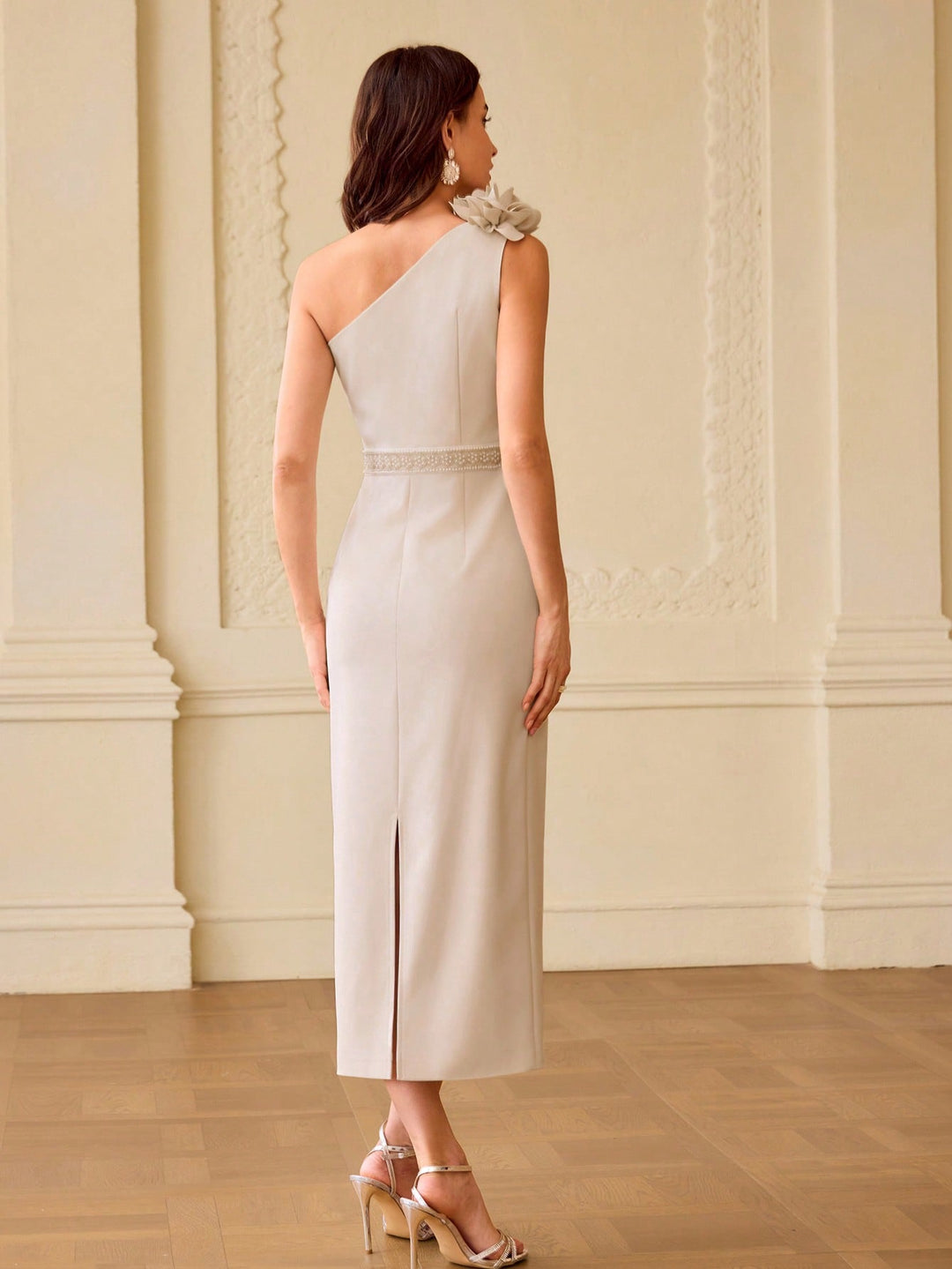 Rochie midi SHEIN, alb