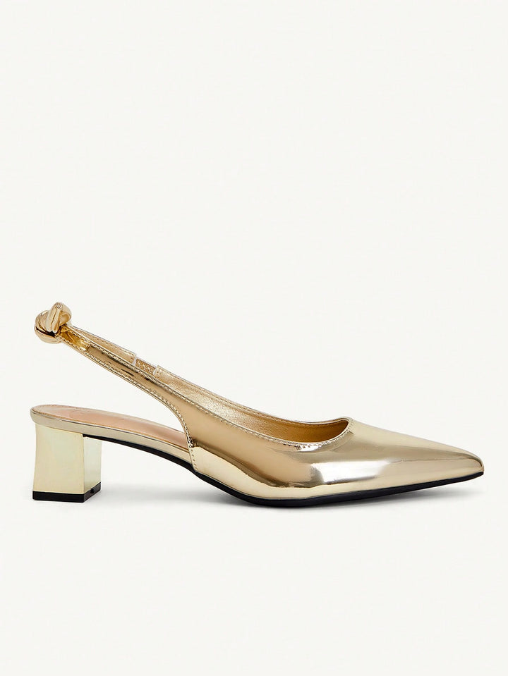 Pantofi cu toc SHEIN, auriu