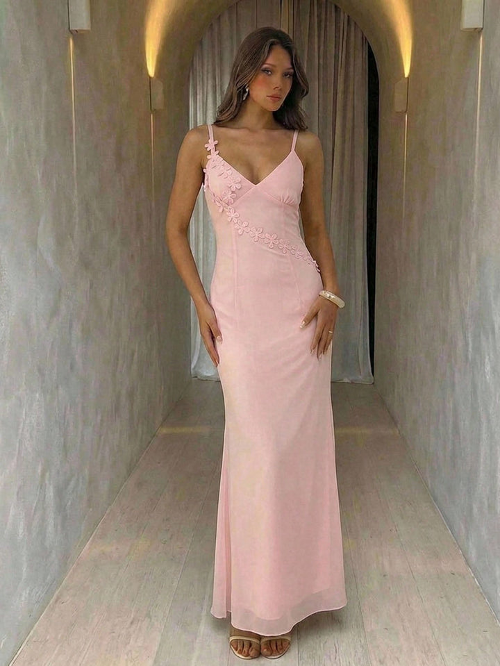 Rochie maxi SHEIN, roz
