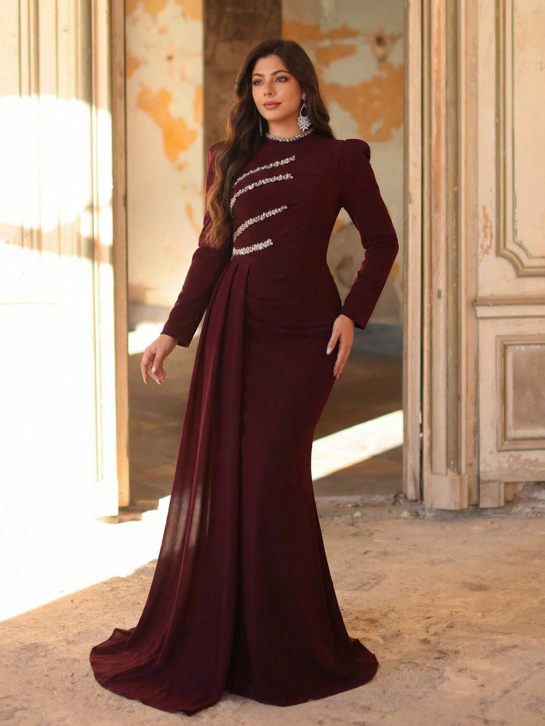 Rochie SHEIN, vișiniu