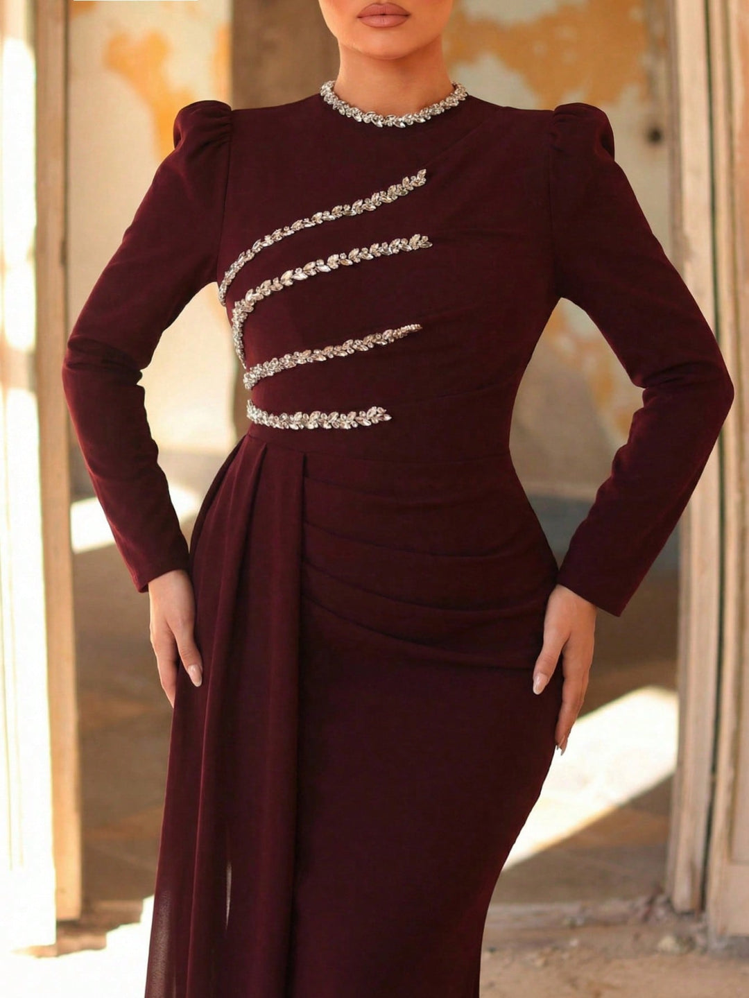 Rochie SHEIN, vișiniu
