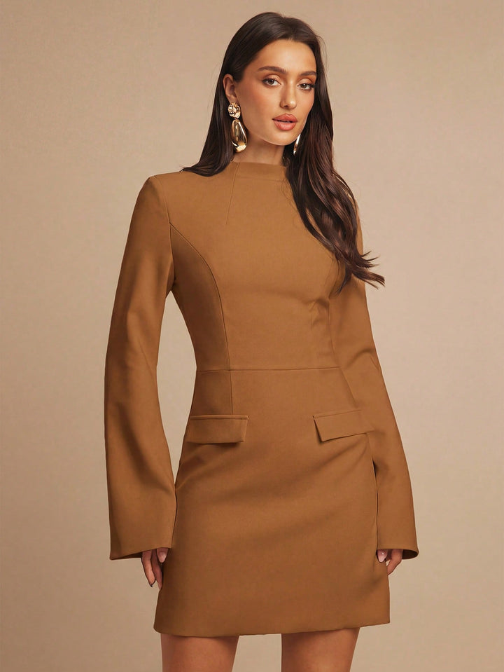 Rochie scurtă SHEIN, maro